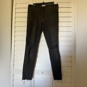 Madewell 9” high-rise skinny jeans, black